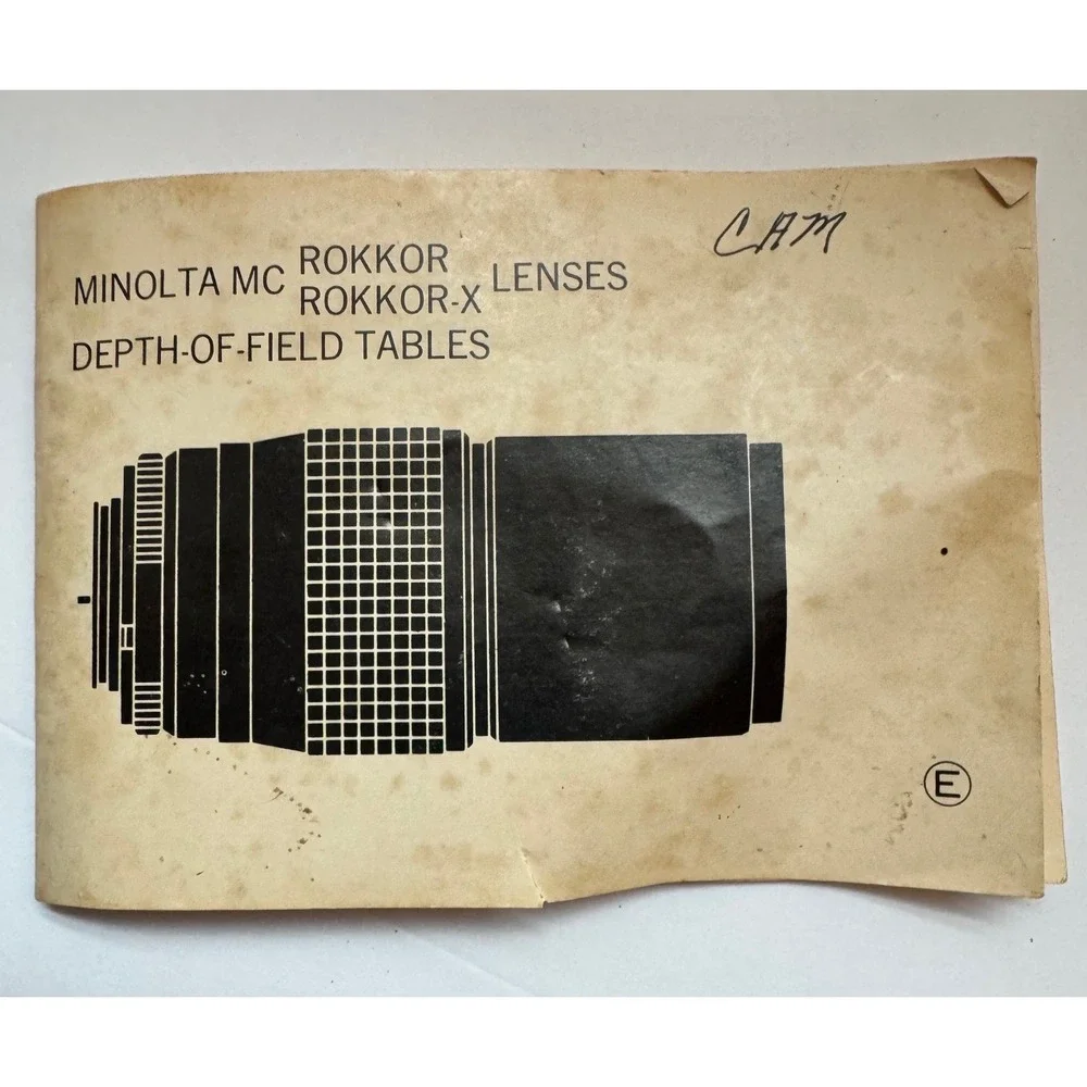Minolta Vivitar Lens Bundle: Tele Converter,‎ UV Haze, Skylight Filters Manual
